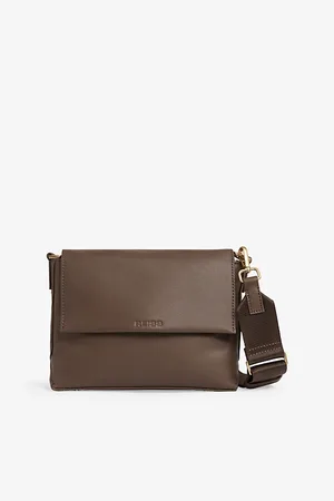 Reiss Womens Selena Adjustable-Strap Leather Crossbody Bag