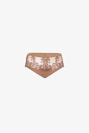 Simone Pérèle Womens Saga Lace-Embroidered Stretch-Mesh Briefs