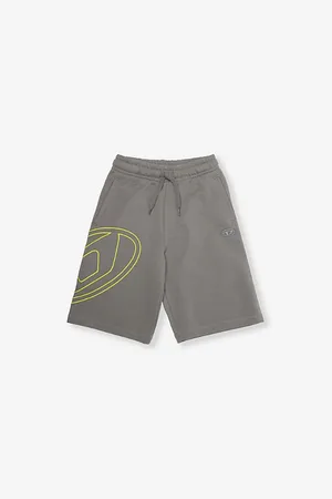 Diesel Oval-Logo Regular-Fit Cotton-Jersey Shorts 6-6 Years