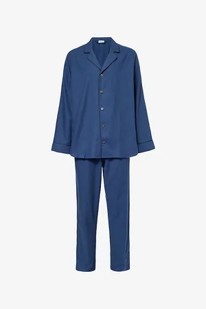 Zimmerli Mens Cozy Flannel Cotton and Wool Flannel Pyjamas