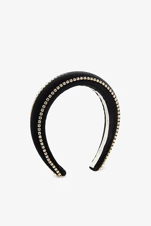 LELET NY Womens Lily Crystal-Embellished Velvet Headband