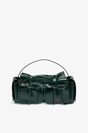 Acne Studios Womens Multipocket Leather Shoulder Bag