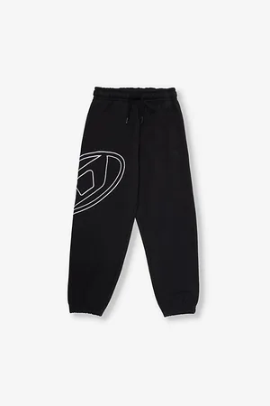 Diesel Oval-Logo Straight-Leg Cotton-Jersey Jogging Bottoms 6-16 Years