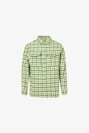Billionaire Boys Club Mens Spread-Collar Brand-Embroidered Woven Shirt