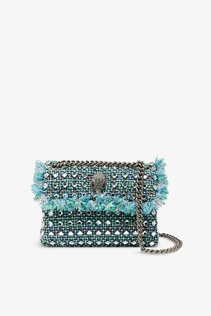 Kurt Geiger Womens Mini Tweed Kensington Woven Shoulder Bag