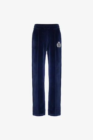 Sporty & Rich Womens Country Ny Cotton-Velvet Jogging Bottoms
