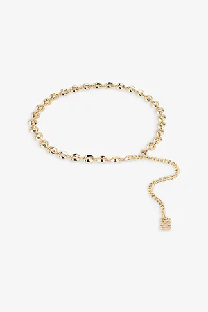 Sandro Womens Embellished Chain Belt