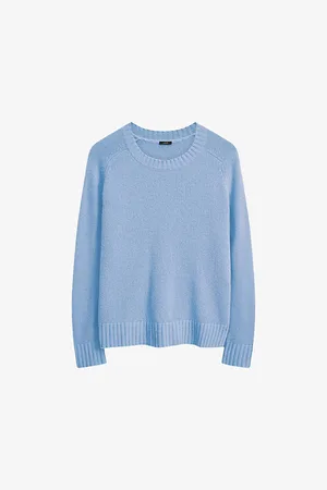 Joseph Womens Open Round-Neck Cashmere Jumper