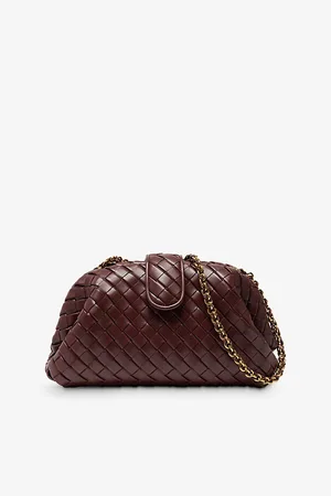 Bottega Veneta Womens Lauren 1980 Leather Clutch Bag