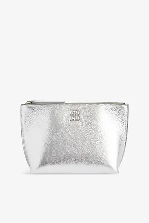 Givenchy Womens Brand-Plaque Leather Pouch