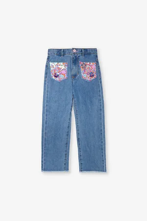 Billieblush Sequin-Embellished Straight-Leg Jeans 4-12 Years