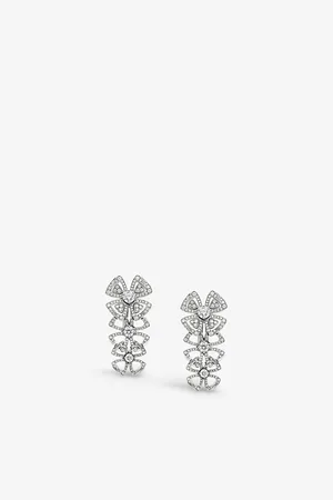 Bvlgari Fiorever 18ct and 2.07ct Pavé Diamond Earrings