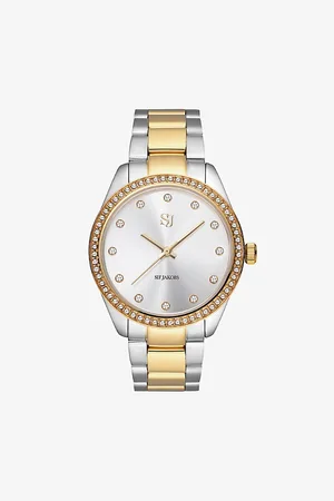 Sif Jakobs Valeria 18ct Yellow -Plated Stainless-Steel and Cubic Zirconia Watch and Bracelet Set