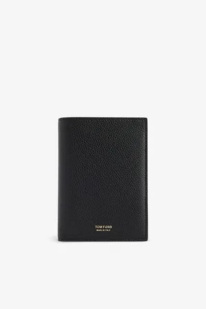 Tom Ford Brand-Foiled Leather Passport Holder