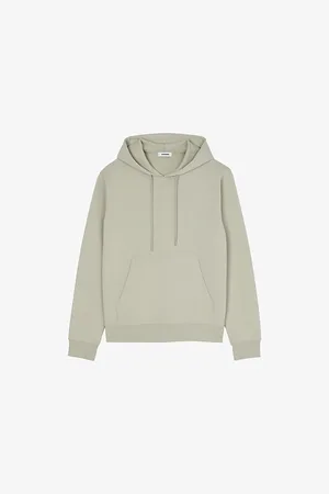 Sandro Mens Tonal-Logo Regular-Fit Cotton-Jersey Hoody