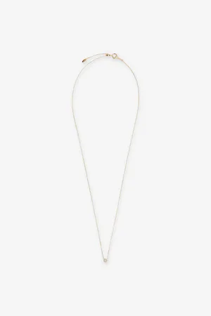 PERSÉE Floating Mini 18ct Yellow-Gold and 0.04ct Diamond Necklace