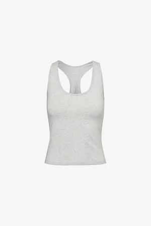 Adanola Womens Racer-Back Sleeveless Jersey Vest Top