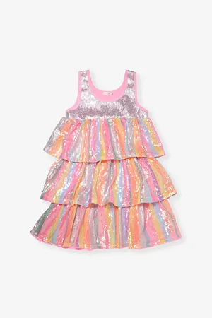 Billieblush Sequin-Embellished Stripe Woven Mini Dress 3-10 Years