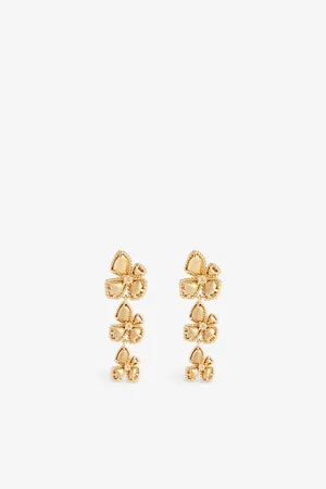 ZIMMERMANN Womens Bloom Large Dangles 12ct Yellow- Plated Brass Earrings