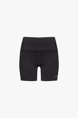alo Womens Airlift Energy High-Rise Stretch-Woven Shorts