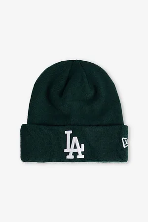 New Era Mens La Dodgers Embroidered Knitted Beanie