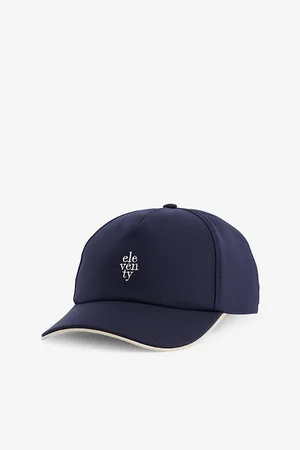 ELEVENTY Mens Logo-Embroidered Wool and Silk-Blend Baseball Cap