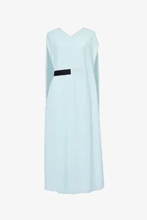 Roksanda Womens Fyera Belted Woven-Blend Maxi Dress