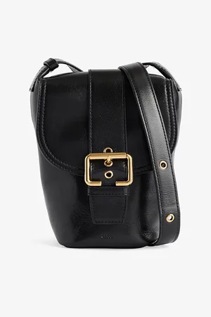 Chloé Womens Camera Mini Leather Crossbody Bag