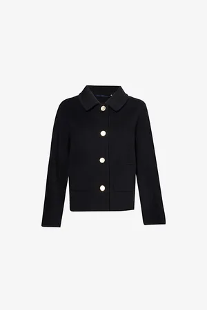 Max Mara Womens Sogno Short Brushed Wool Jacket