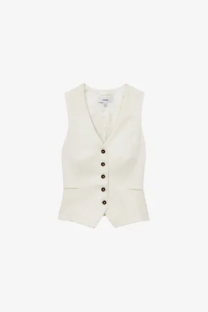 Reiss Womens Millie Single-Breasted Woven Waistcoat