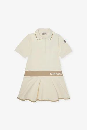 Moncler Logo-Waistband Stretch-Cotton Polo Dress 4-14 Years