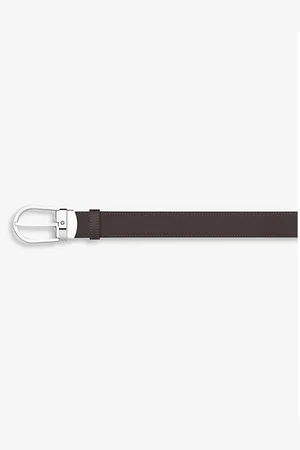 Montblanc Mens Horseshoe Reversible Leather Belt
