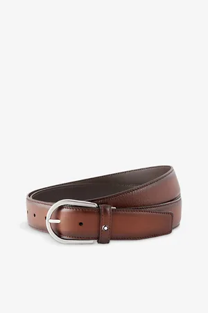 Montblanc Mens Leather Cut-To-Size Business Belt