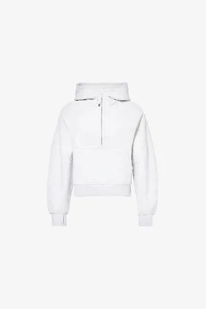 Lululemon Womens Scuba Half-Zip Cotton-Blend Hoody