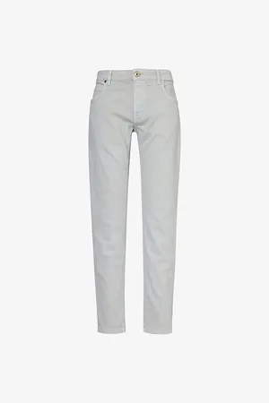 ELEVENTY Mens Straight-Leg Five-Pocket Denim Jeans