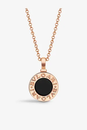 Bvlgari 18ct Rose-Gold and Onyx Necklace