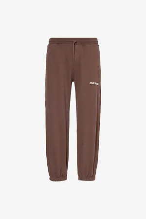 Cole Buxton Mens Logo-Print Cotton Jogging Bottoms