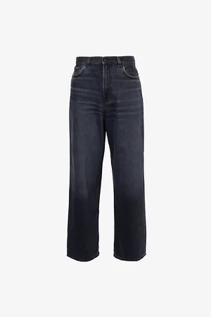haikure Mens Jo Faded-Wash Relaxed-Fit Denim Jeans