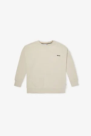 HUGO BOSS Brand-Print Crew-Neck Cotton-Blend Sweatshirt 4-16 Years