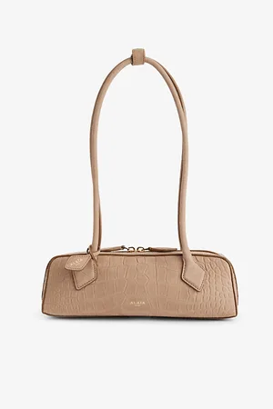 Alaïa Womens Le Teckel Small Leather Shoulder Bag