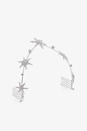 LELET NY Womens Venus Halo -Embellishment Metal Headband