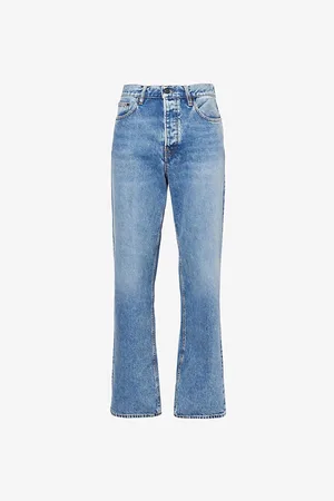 haikure Mens Logan Worker Straight-Leg Denim Jeans