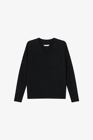 LK Bennett Womens Cara V-Neck Knitted Jumper