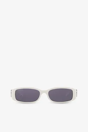 Gucci Womens Gg1661S Rectangle-Frame Acetate Sunglasses