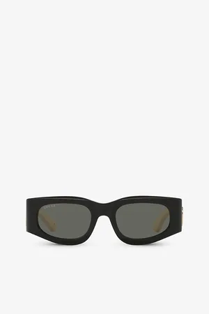 Gucci Womens Gg1664S Square-Shape Acetate Sunglasses