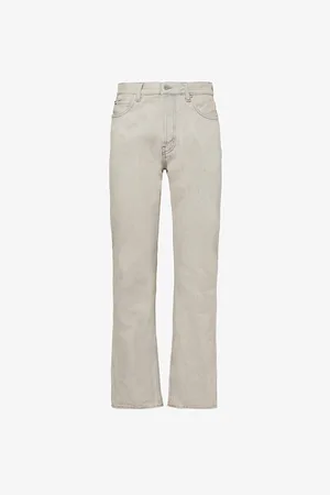 haikure Mens Blake Overdyed Straight-Leg Denim Jeans