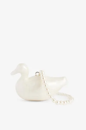 Simone Rocha Womens Duck -Strap Acrylic Crossbody Bag