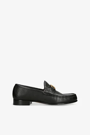 VALENTINO GARAVANI Mens Vlogo Leather Loafers