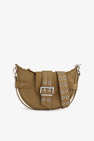 Ganni Womens Bucky Nylon Cross-Body Bag