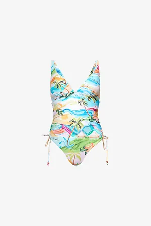 Seafolly Womens South Pacific Drawstring Swimsuit
